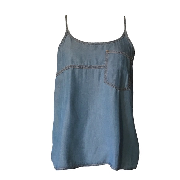Chambray Pocket Patch Tank | Small* - Picture 1 of 11